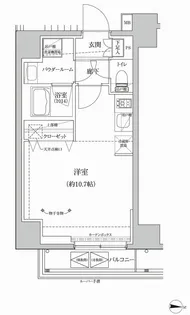 RELUXIA本所吾妻橋III【6階】の間取り
