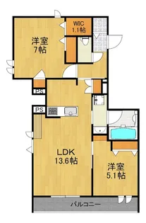 La Gracieuse(ラ グラシューズ)【3階】の間取り