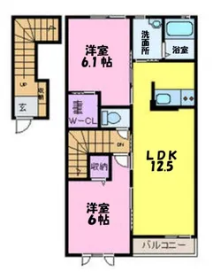 グリーン・ヴィラ E【2階】の間取り