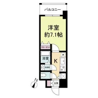 KDXレジデンス三宮【11階】の間取り