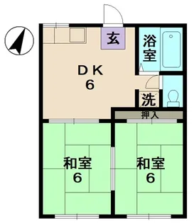フォーブルイワイA【1階】の間取り