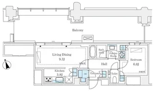 麻布台ヒルズガーデンプラザB【8階】の間取り