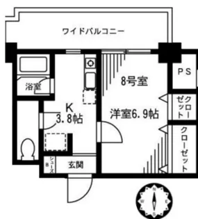 K.Mパークサイド【2階】の間取り