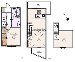 ブライトステージ堀ノ内の間取り