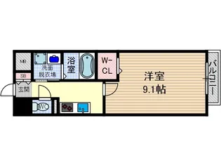 エスポアールI【2階】の間取り