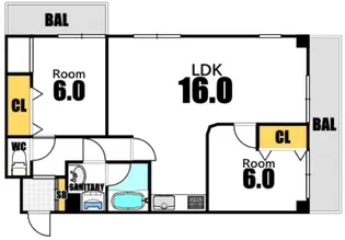 コマツエステート2【5階】の間取り