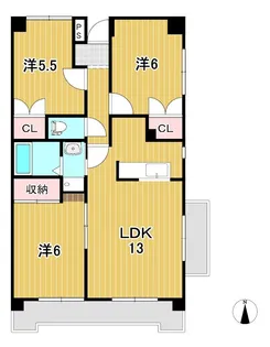 サンハイム千石【4階】の間取り