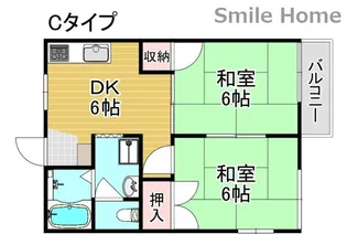 ハマダハイツ【2階】の間取り
