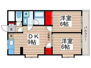 ホワイトコースト壱番館【4階】の間取り