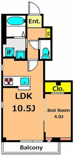 デュエル大井町【3階】の間取り