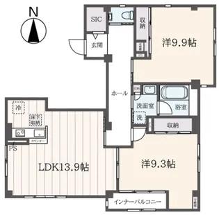 グランドール参宮橋【1階】の間取り
