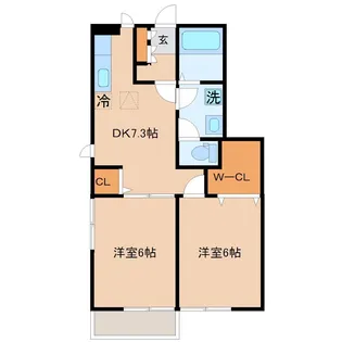 【初期費用10万円】リヴィエールプレメゾン【1階】の間取り