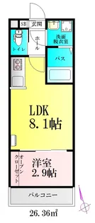 レパロ【1階】の間取り