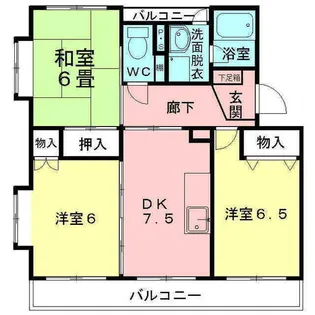 グラースH・Y【4階】の間取り