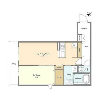 仲之町ヒルズ【1階】の間取り