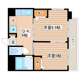 リッツコート宮町【3階】の間取り