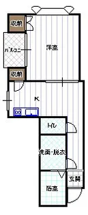 菊水パレス【3階】の間取り