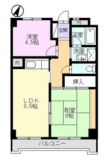 サンビレッジ中津川I【2階】の間取り