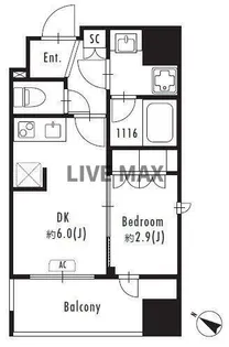 プライマル森下II【7階】の間取り