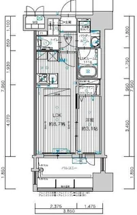 グランフォーレ千早マークスクエア ウエストウイング【5階】の間取り