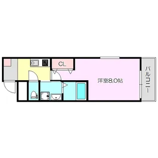 リアコート塚本【1階】の間取り