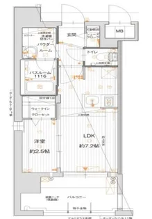 グランフォーレ博多マークプレイス【8階】の間取り