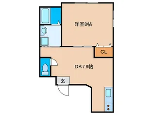 ヴィラ海岸通【2階】の間取り