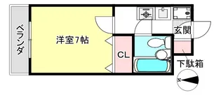 ヴィラサンシルク西大路【3階】の間取り