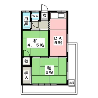 荒木荘【2階】の間取り