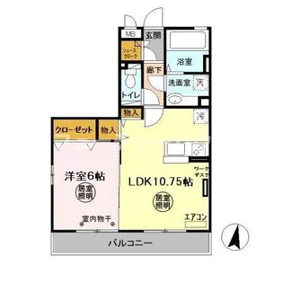 アクアフィールド【2階】の間取り