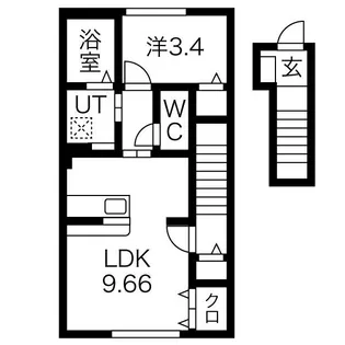 プラシード(Placido)【2階】の間取り