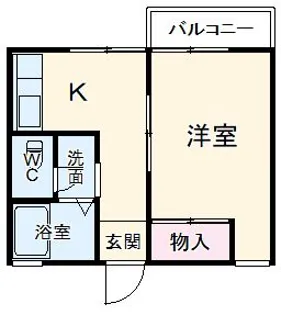 第2グランドハイツ【1階】の間取り