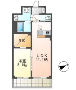 カーネル ベイス【1階】の間取り