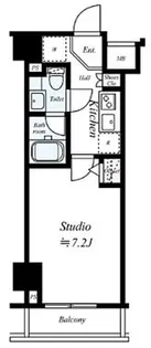 カーサスプレンディッド虎ノ門エスト【12階】の間取り