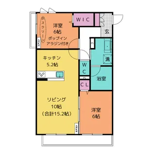 ヴェネ・シャルム【2階】の間取り