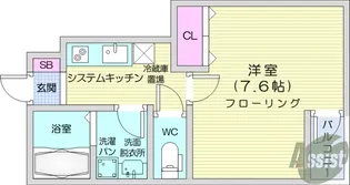 ジュネス米ヶ袋2【1階】の間取り