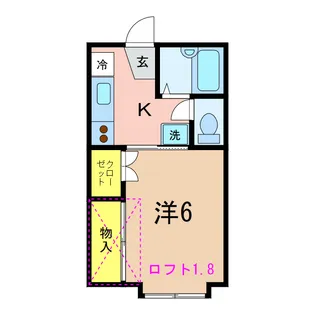 プラザ・ドゥ・フレ【1階】の間取り