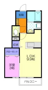 モンテ ラ フィネ【1階】の間取り
