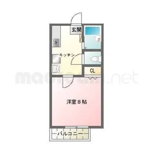 蓮見育英センターB棟【2階】の間取り