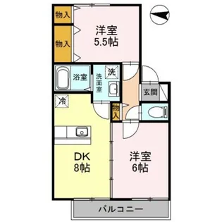 グランディール親和【2階】の間取り