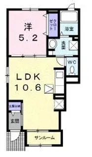 Full・bloom【1階】の間取り