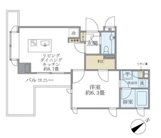 コスモリード恵比寿【2階】の間取り