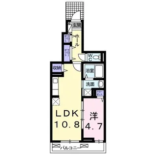 アルドーレ ブラン【1階】の間取り
