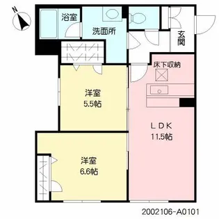 レスポワール K・H【1階】の間取り