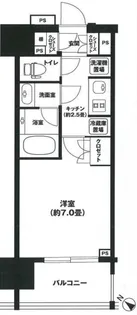 リビオレゾン勝どきNEX【4階】の間取り