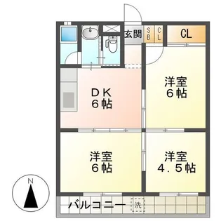 杉野ビル【3階】の間取り