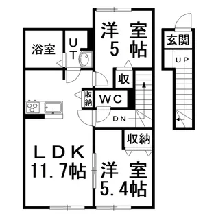 ETERNITY GRACE【2階】の間取り