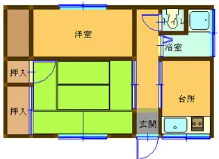 藤井アパート【2階】の間取り