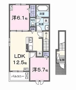 シエル【2階】の間取り