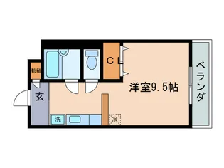 リカレント草津【1階】の間取り